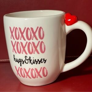 XOXOXO Hugs & Kisses Heart Accent Mug